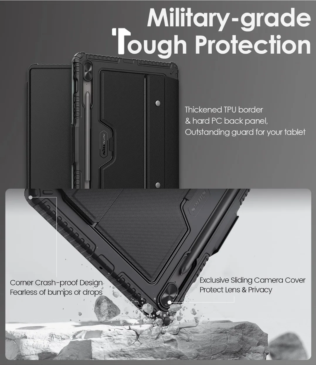 Nillkin Samsung Galaxy Tab S9+/S10+ Keyboard Case image indicator(3)