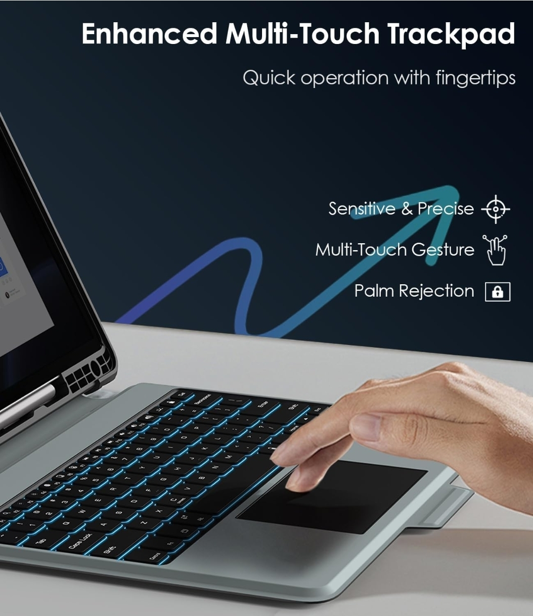Nillkin Samsung Galaxy Tab S9+/S10+ Keyboard Case - photo 5