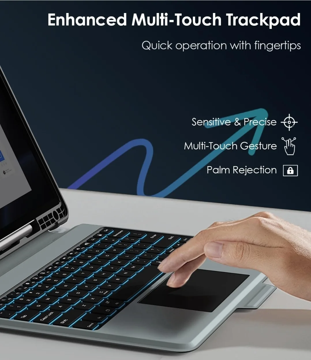 Nillkin Samsung Galaxy Tab S9+/S10+ Keyboard Case image indicator(5)