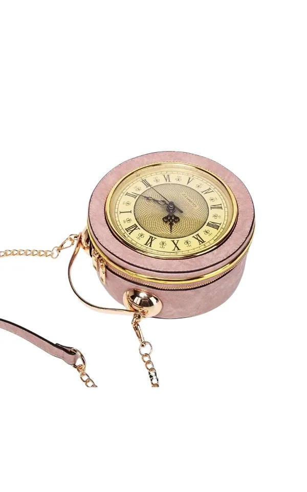 Clock Style Shoulder Bag - Unique Design! image indicator(2)