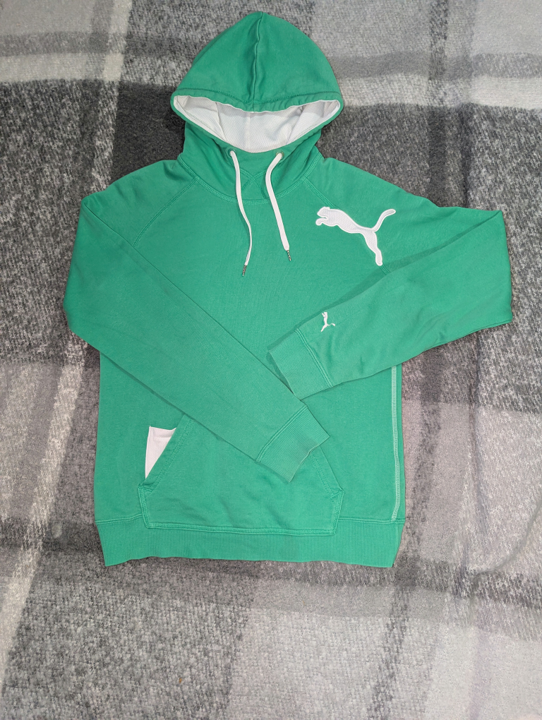 Puma Green Hoodie, Size S