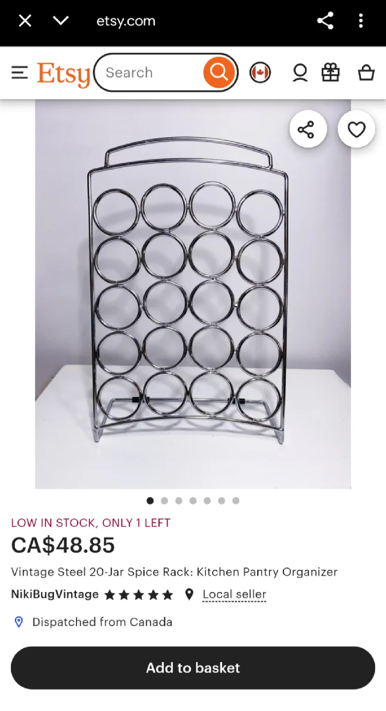 Vintage Steel 20-Jar Spice Rack image indicator(3)