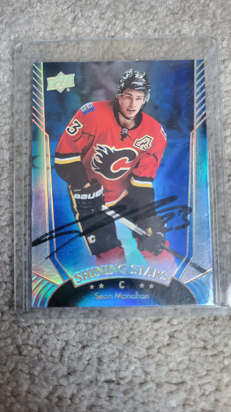 Sean Monahan Upper Deck Shining Stars Hockey Card thumbnail