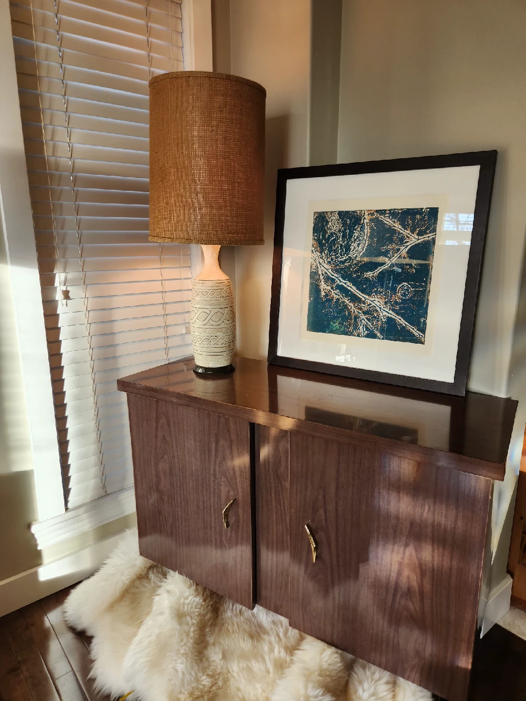 MID CENTURY storage Cabinet with Doors - photo 5