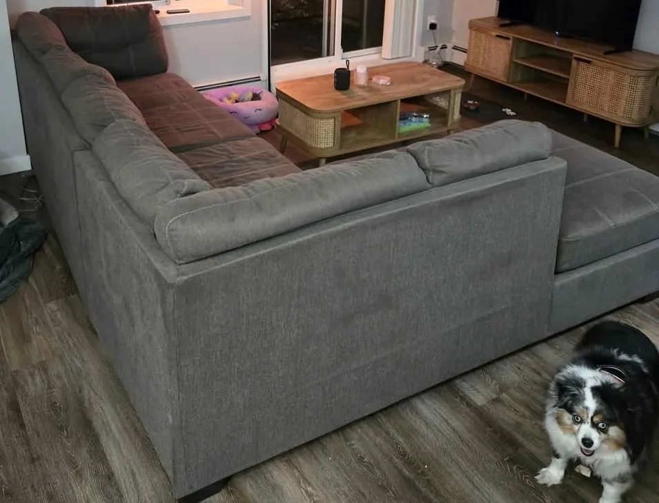 Grey Sectional Couch with Chaise image indicator(2)