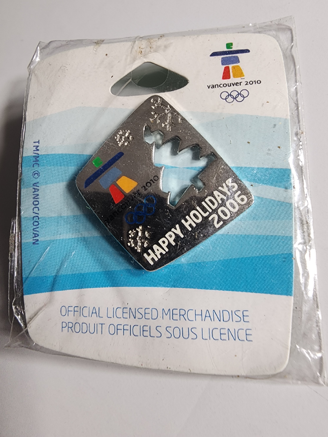 Vancouver 2010 Olympics Happy Holidays 2006 Pin