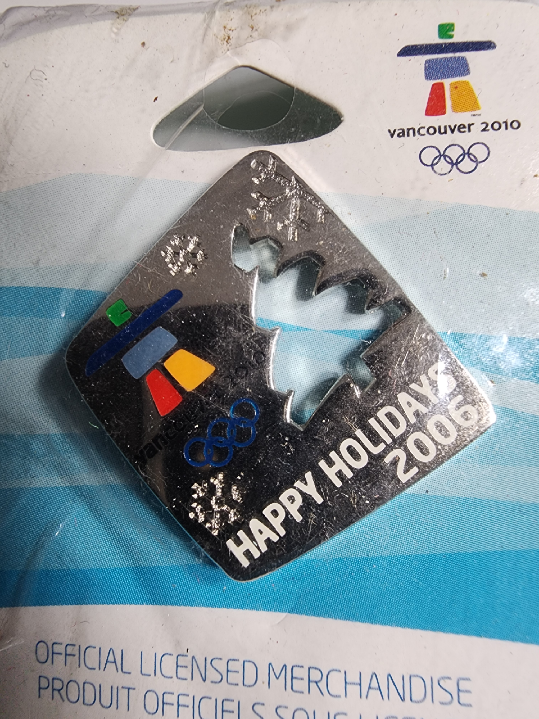Vancouver 2010 Olympics Happy Holidays 2006 Pin - photo 2
