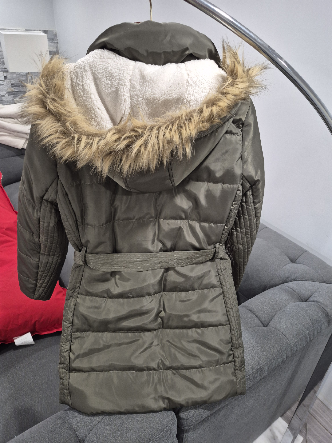 New Ladies Outerwear Collection Green Puffer Jacket - Size M - photo 5