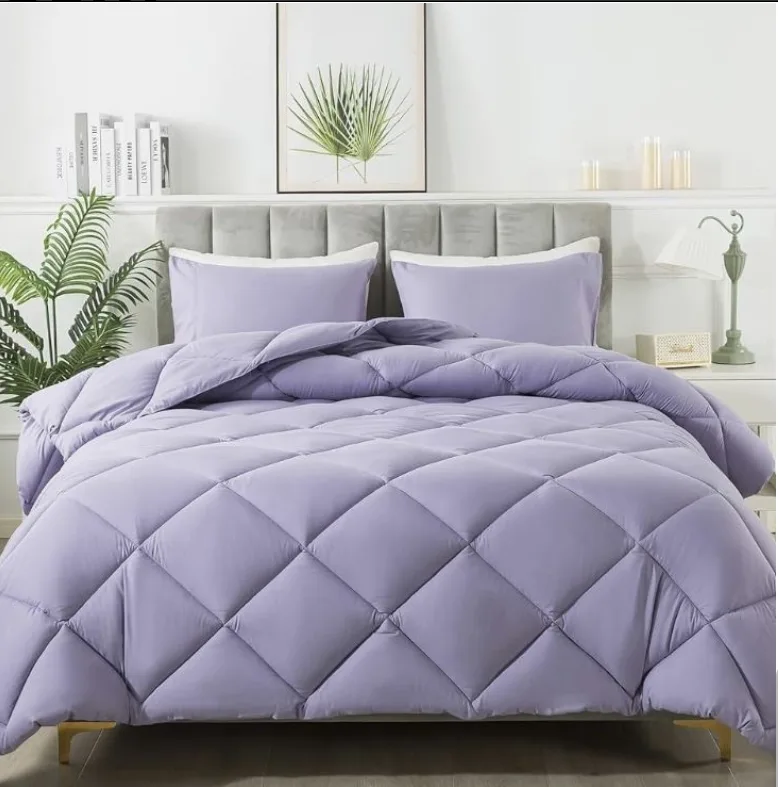 Quilted Comforter Set - Purple/Red image indicator(2)