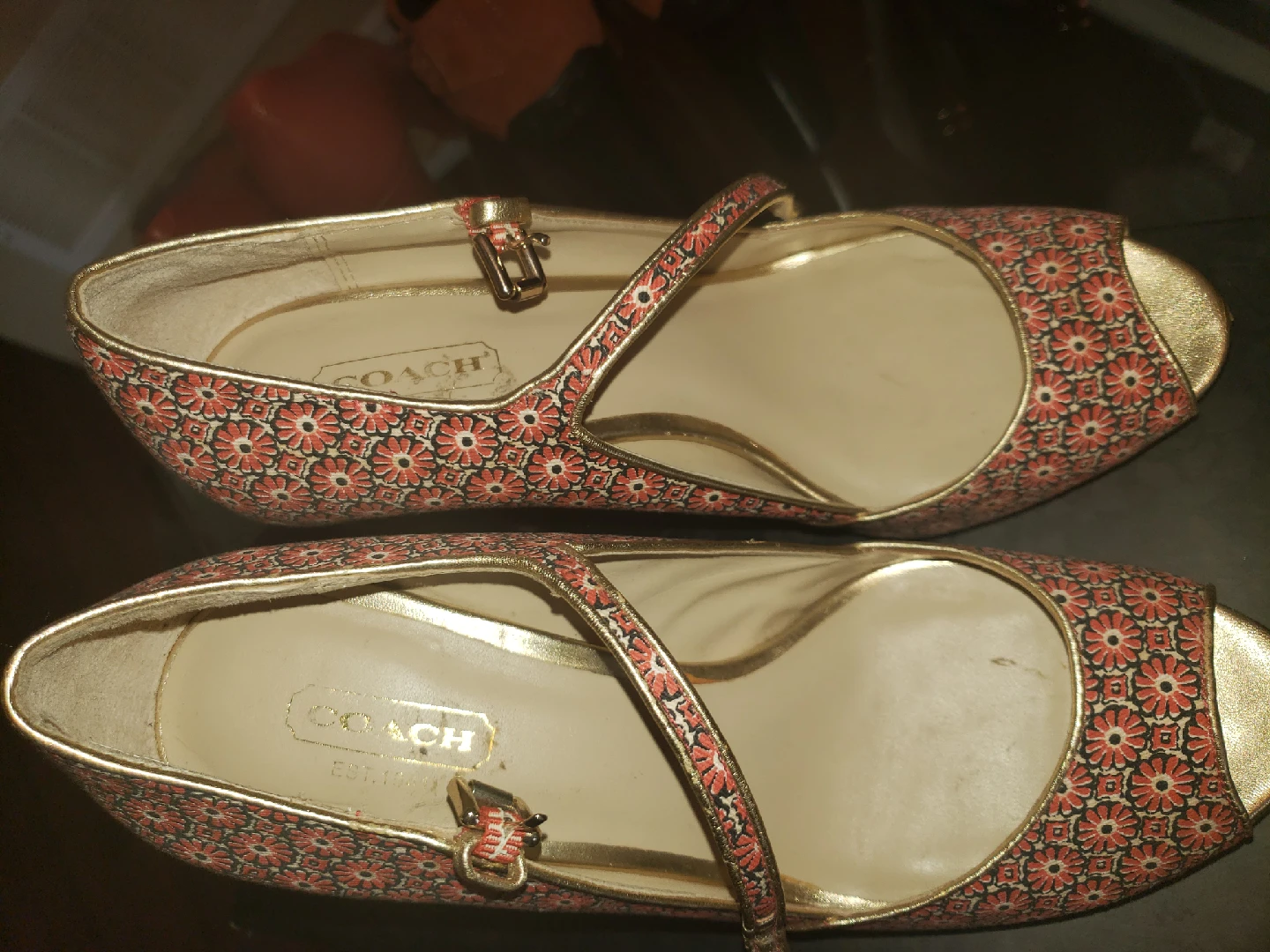 Coach Floral Heels - Size 7 - photo 2