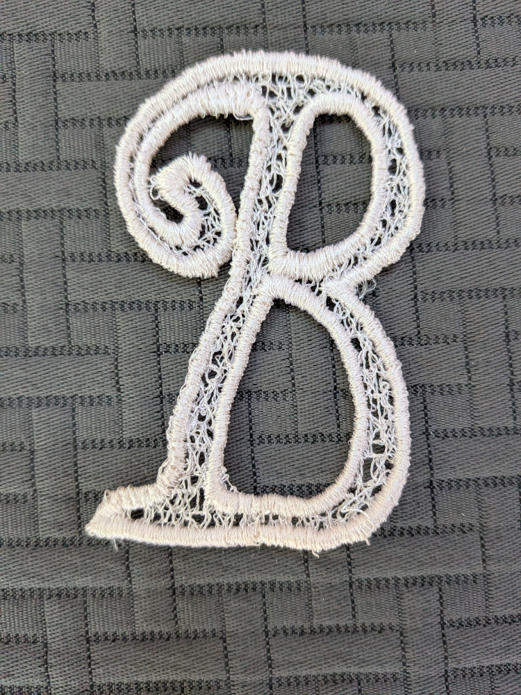 Letter B vintage Applique Patch - photo 3