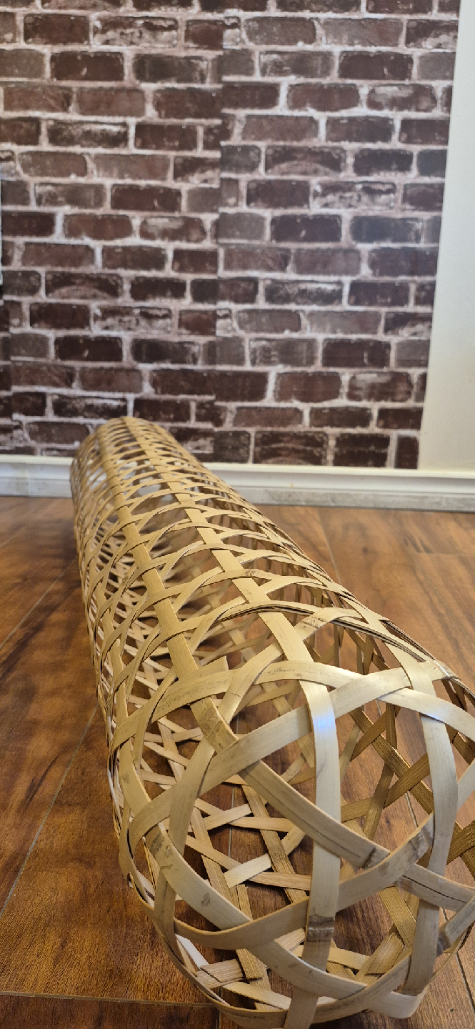 Woven Bamboo Floor Lamp Shade - photo 3