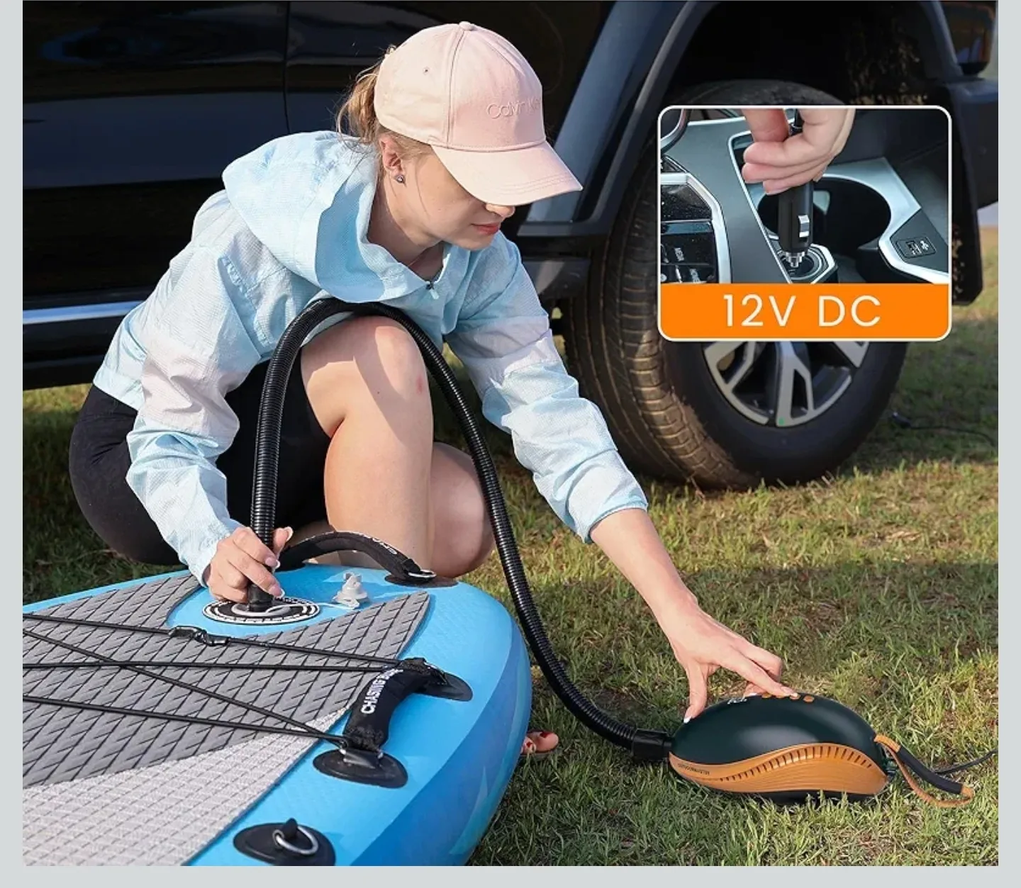 OUTDOORMASTER Dolphin Electric Air Pump - Portable image indicator(2)