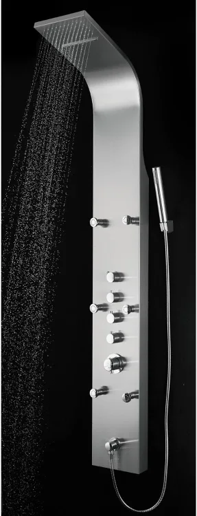Brand New Brushed Nickel Rainfall Shower Panel For Sale image indicator(4)