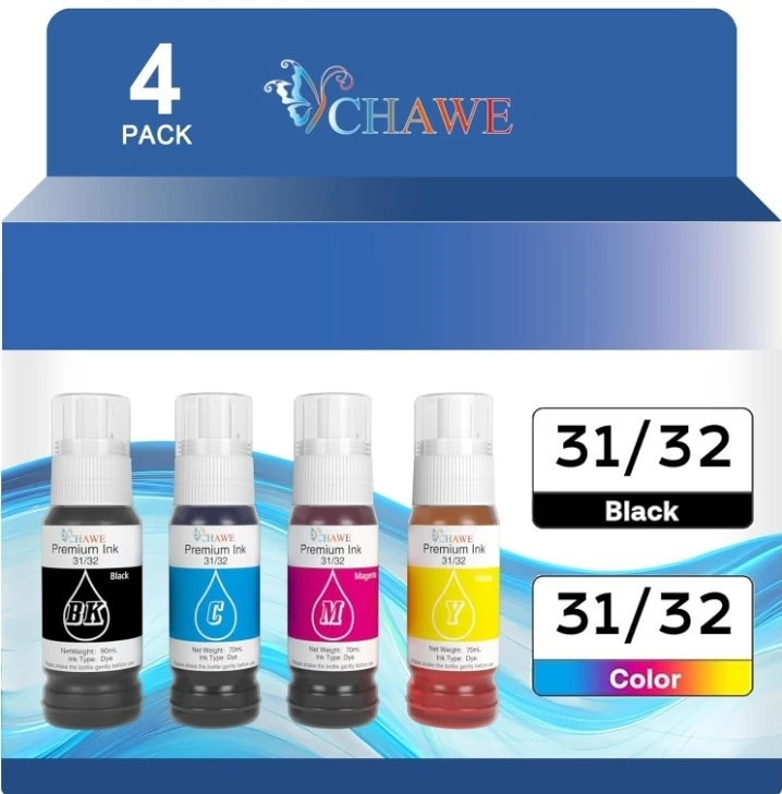 31 32XL Compatible Ink Refill Bottle Set Replacement