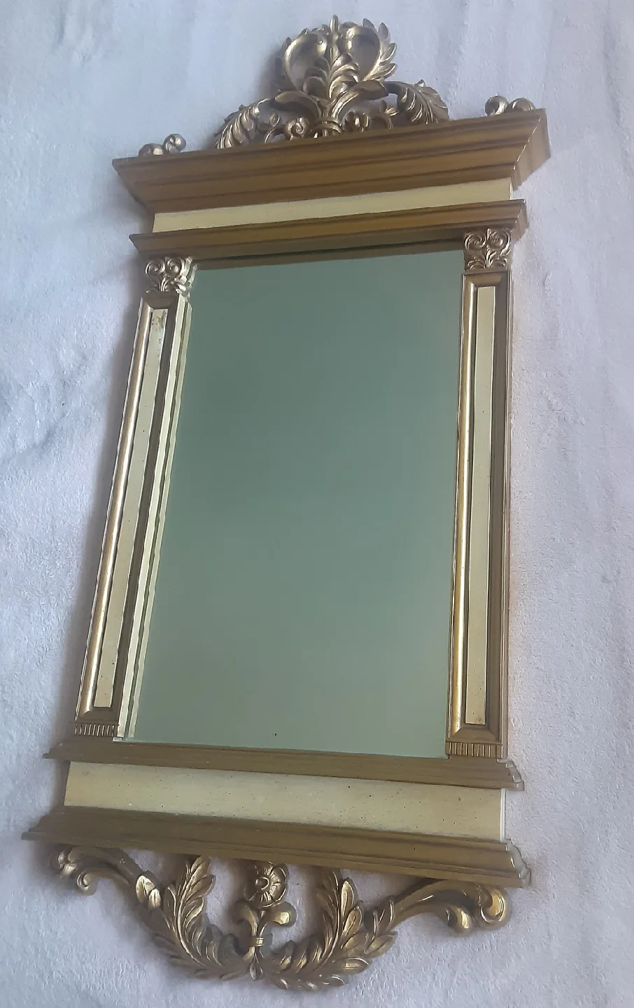 Ornate Gold Decorative Vintage Style Wall Mirror thumbnail