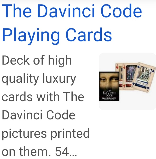 The Da Vinci Code Playing Cards by Piatnik - photo 2