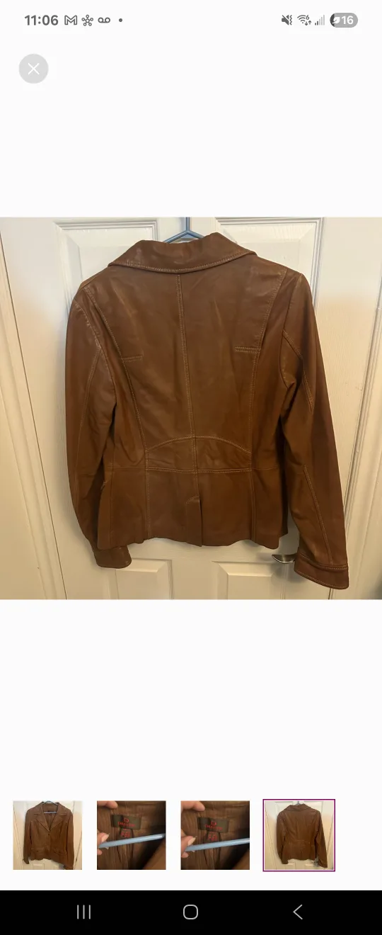 DANIER - Brown Genuine Leather Jacket image indicator(6)