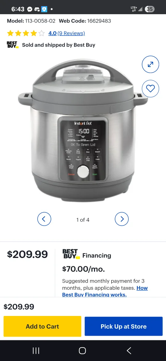 Instant Pot Duo Plus 9-in-1 Multi-Use Pressure Cooker image indicator(4)