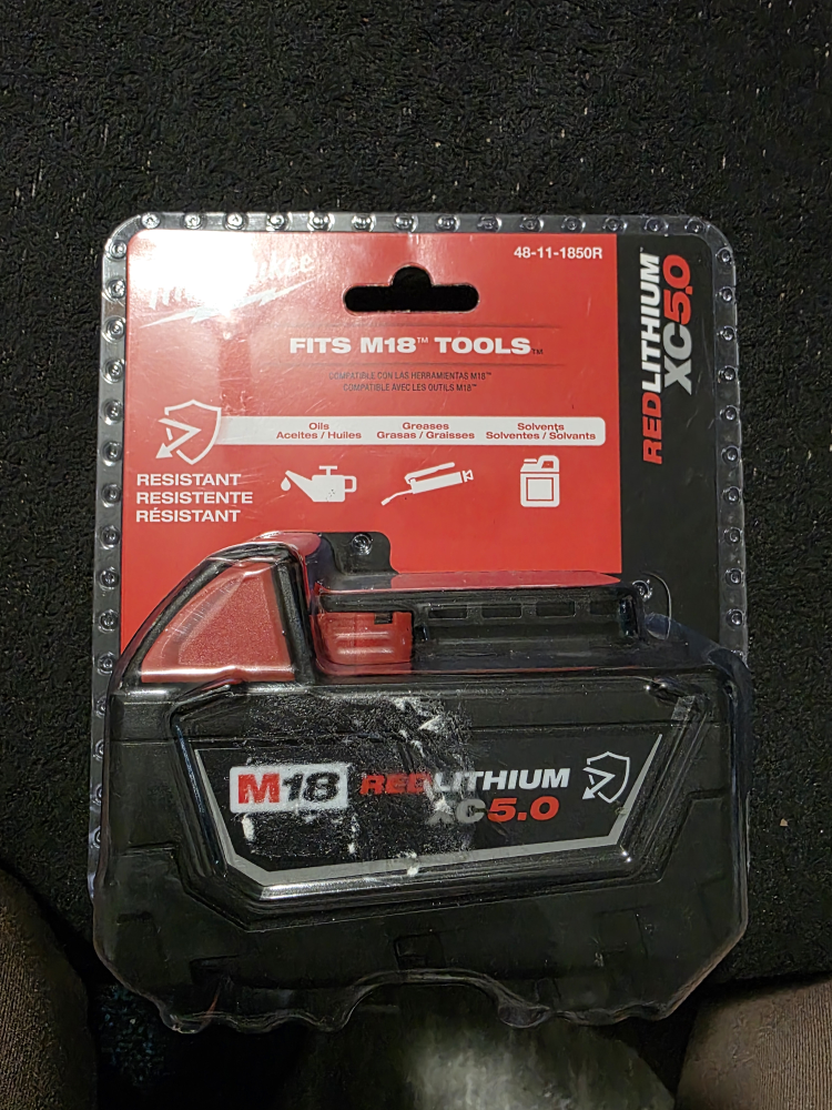 New Milwaukee M18 RedLithium XC5.0 Battery