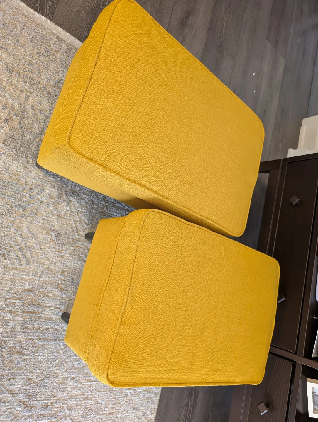 Yellow Ottomans - Pair image indicator(3)