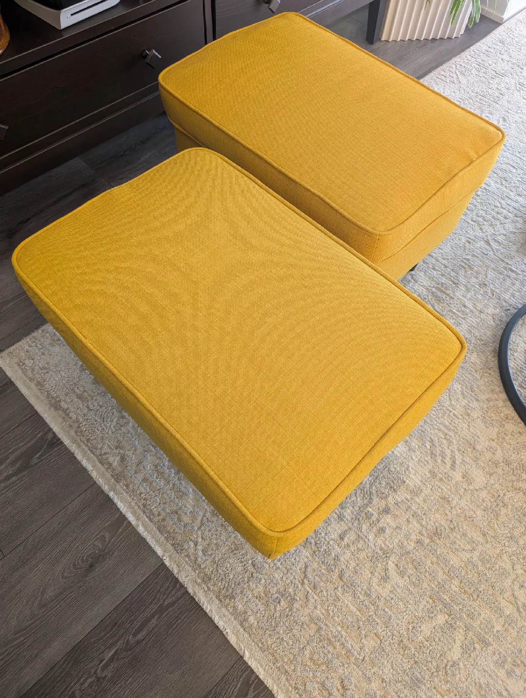 Yellow Ottomans - Pair image indicator(5)