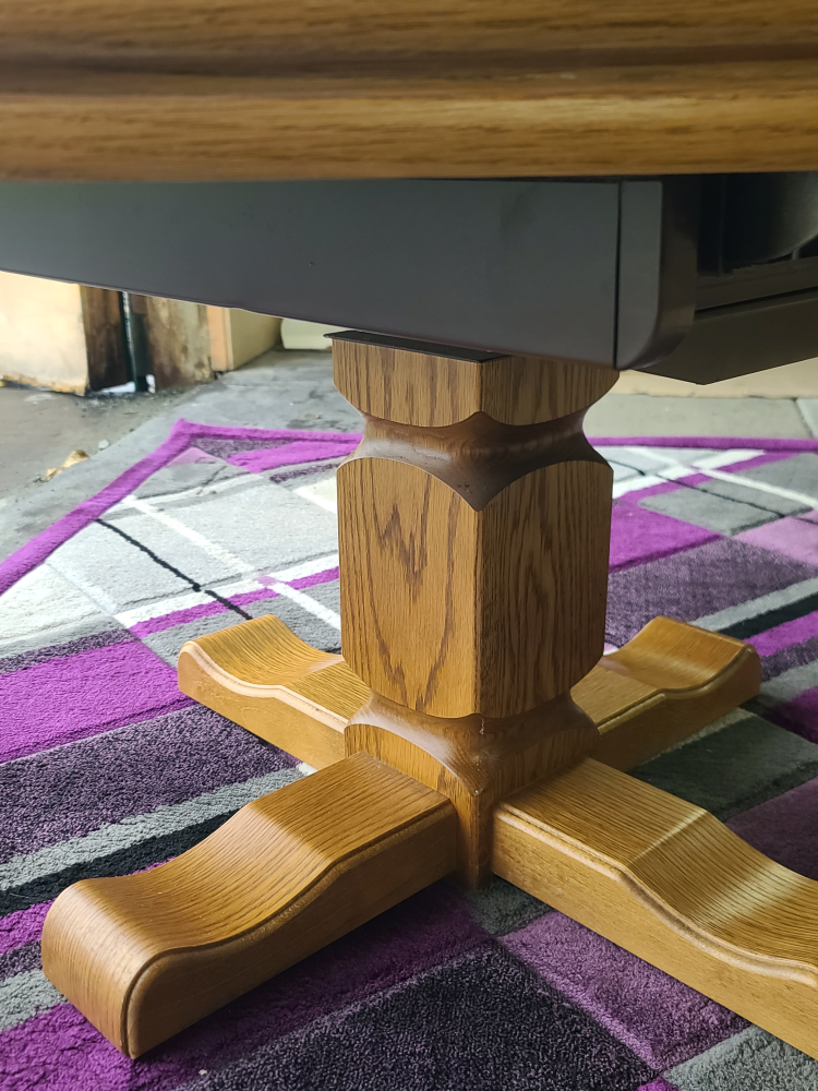Executive Octagon Oak & Tile Top Coffee Table - photo 3