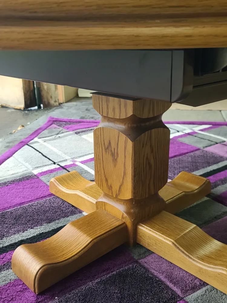 Executive Octagon Oak & Tile Top Coffee Table image indicator(3)