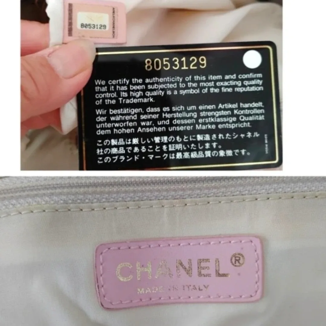 Chanel Pink Nylon CC Travel Line Tote Bag image indicator(4)