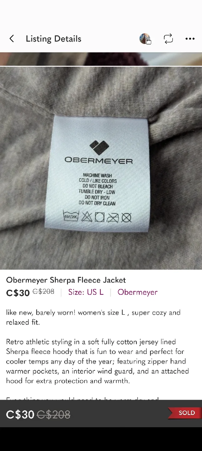 Cozy Zip-up Sherpa Sweater image indicator(2)