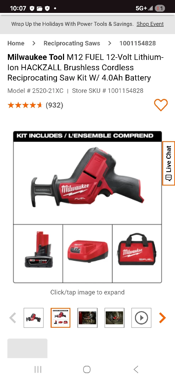 Milwaukee M12 FUEL HACKZALL Reciprocating Saw Kit - photo 2