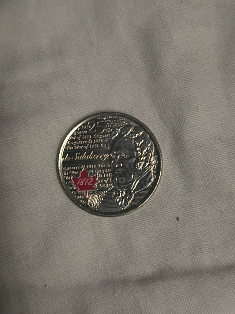 25 Cents - Elizabeth II Charles de Salaberry; coloured thumbnail