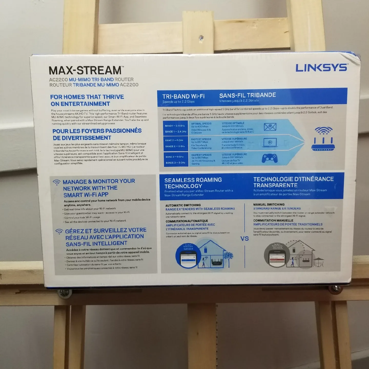Linksys Max-Stream AC2200 MU-MIMO Tri-Band Router image indicator(2)
