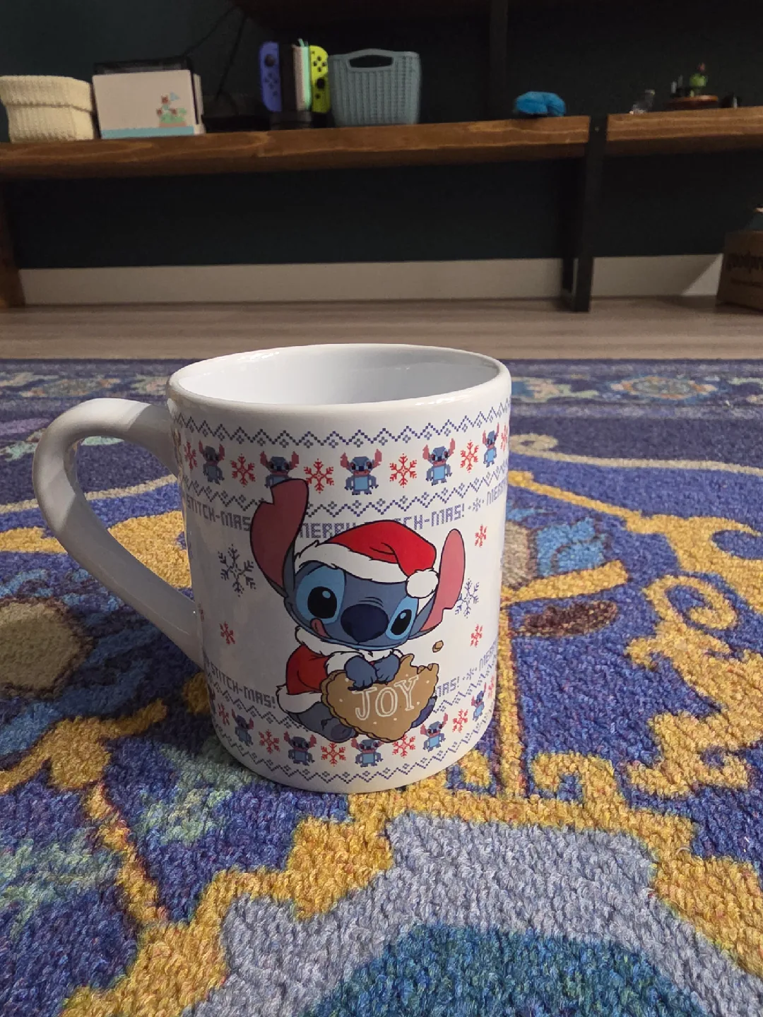 Disney Stitch Christmas Mug - 14 oz Ceramic thumbnail