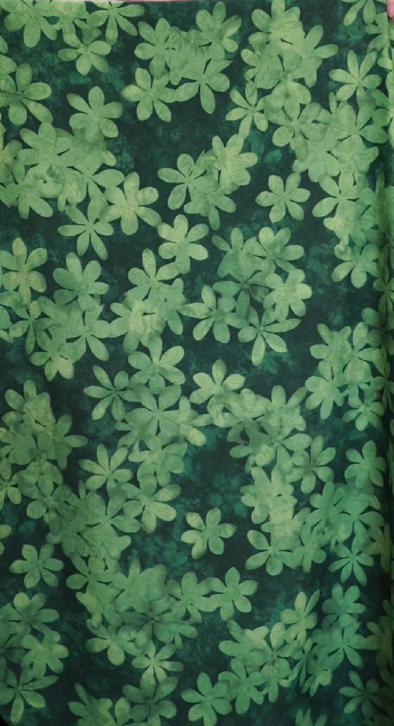 Green Floral Fabric - photo 2