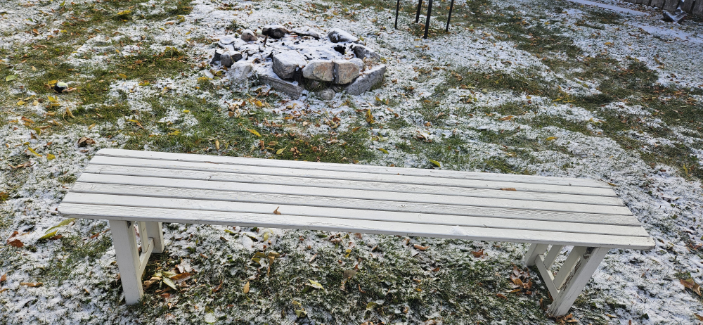 Wooden Outdoor Table & Benches
