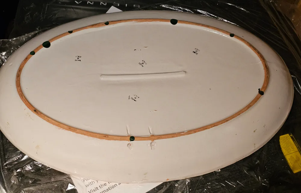 Ceramic Oval Platter with Fruit Design image indicator(2)