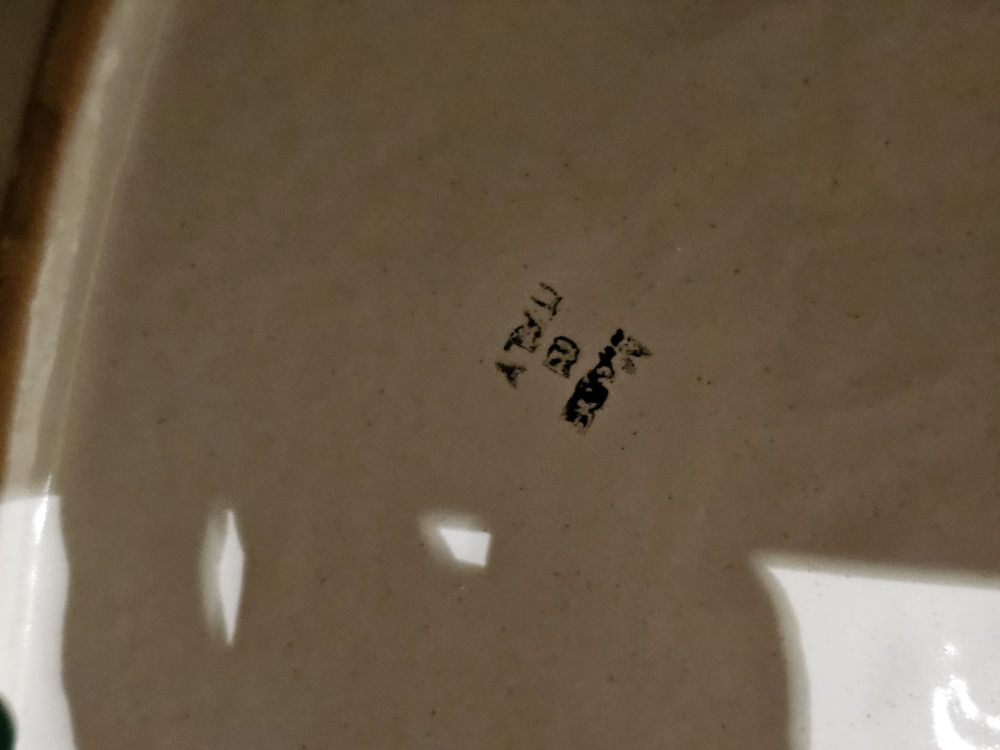 Ceramic Oval Platter with Fruit Design - photo 3