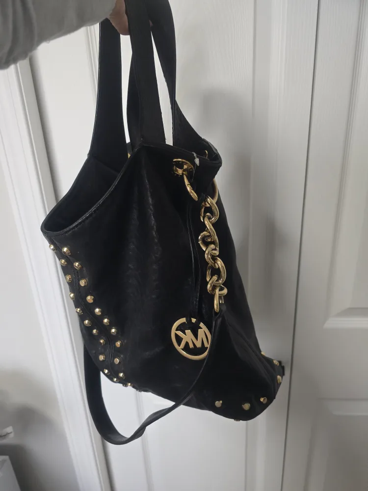 Michael Kors Black Leather Shoulder Bag