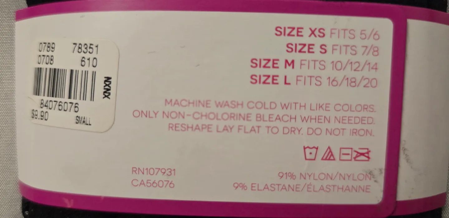 🥕 NEW! Justice Cat Themed Footed Tights! - Size S - 7 / 8 image indicator(5)