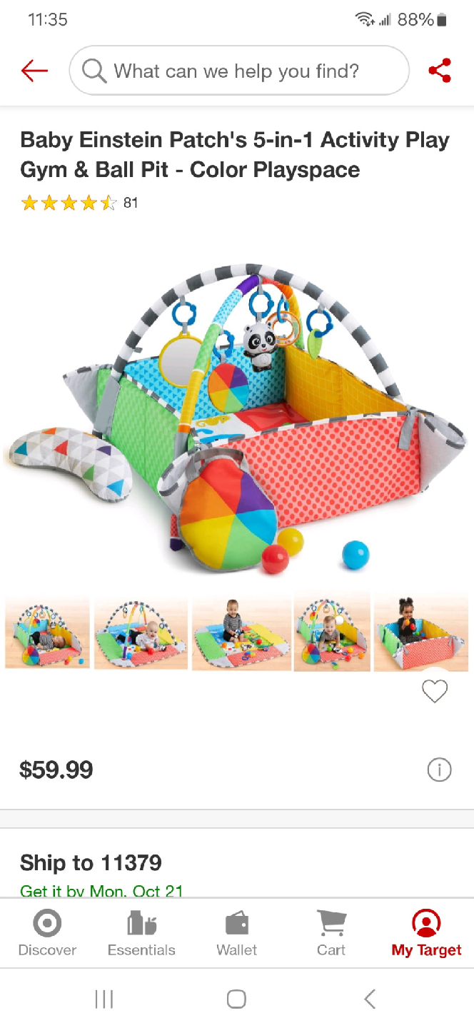 Baby Einstein 5-in-1 Activity Gym & Ball Pit