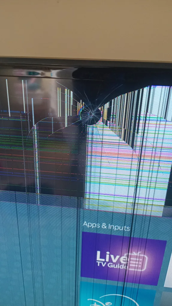 Smart tv( with cracked screen) image indicator(2)