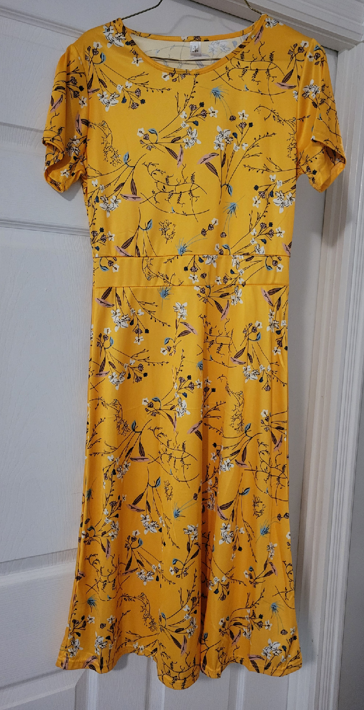 Brand New Yellow Dress - Size 8