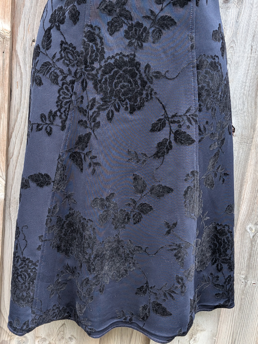 Tommy Hilfiger Blue Floral flocked Dress sz 12 - photo 4