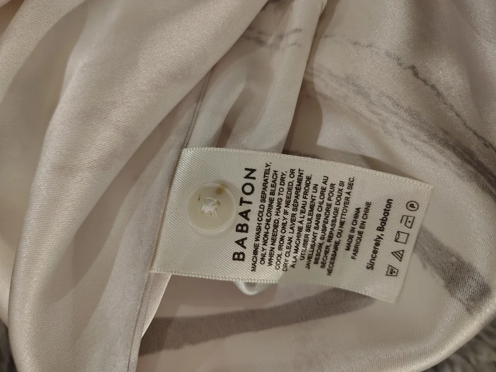 Babaton silky Shirt - Light Creme - Size L image indicator(4)