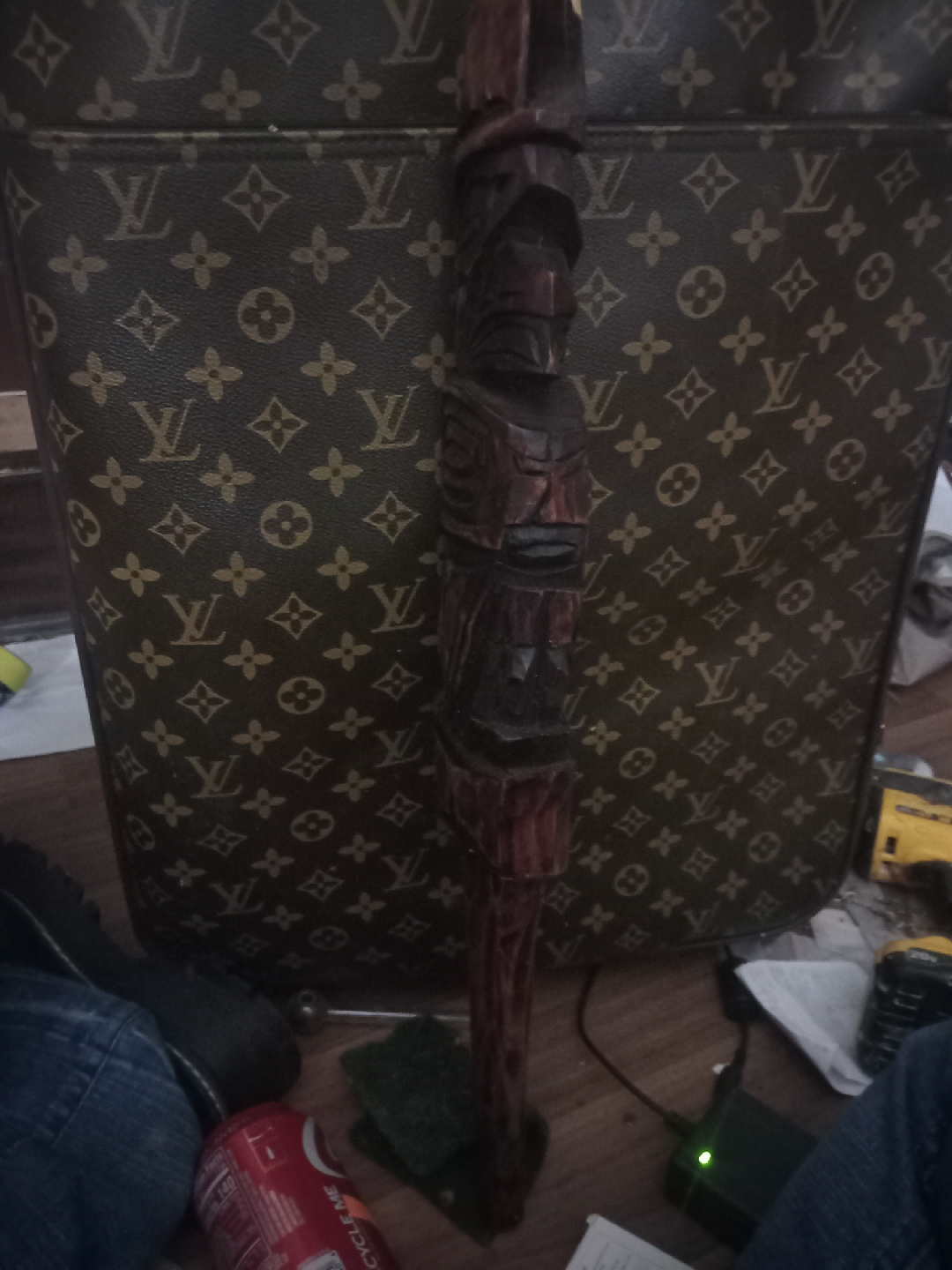 Hand Carved Wooden Totem Pole - photo 3