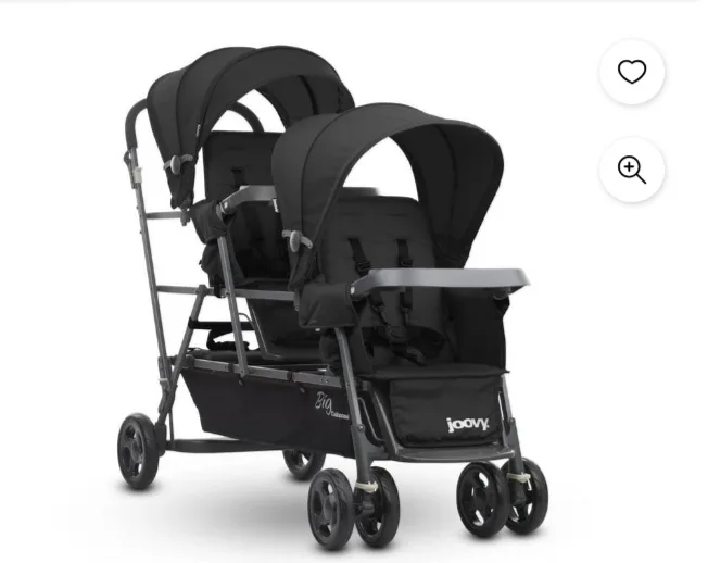 Joovy Big Caboose Graphite Stand-On Tandem Stroller thumbnail