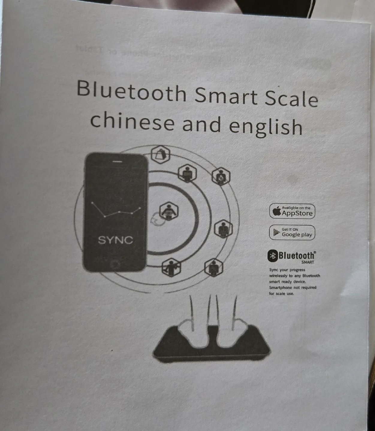 Bluetooth Bathroom Scale image indicator(5)