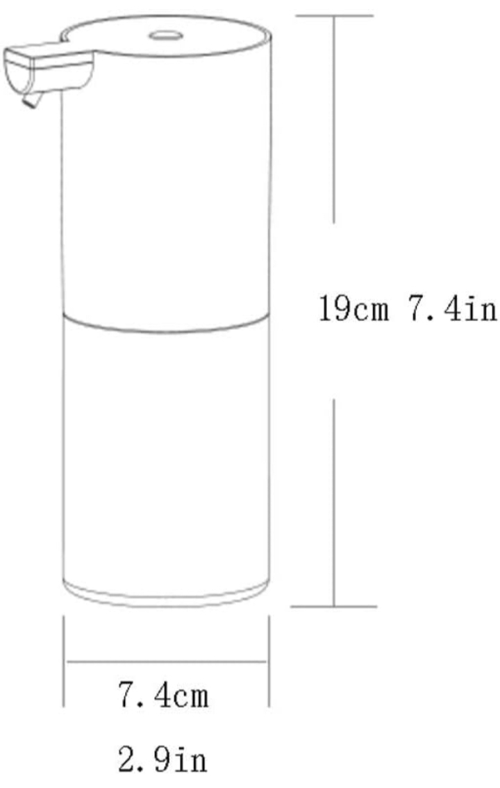 Automatic Soap Dispenser, White Soap Pump Non-Contact Automatic - photo 3