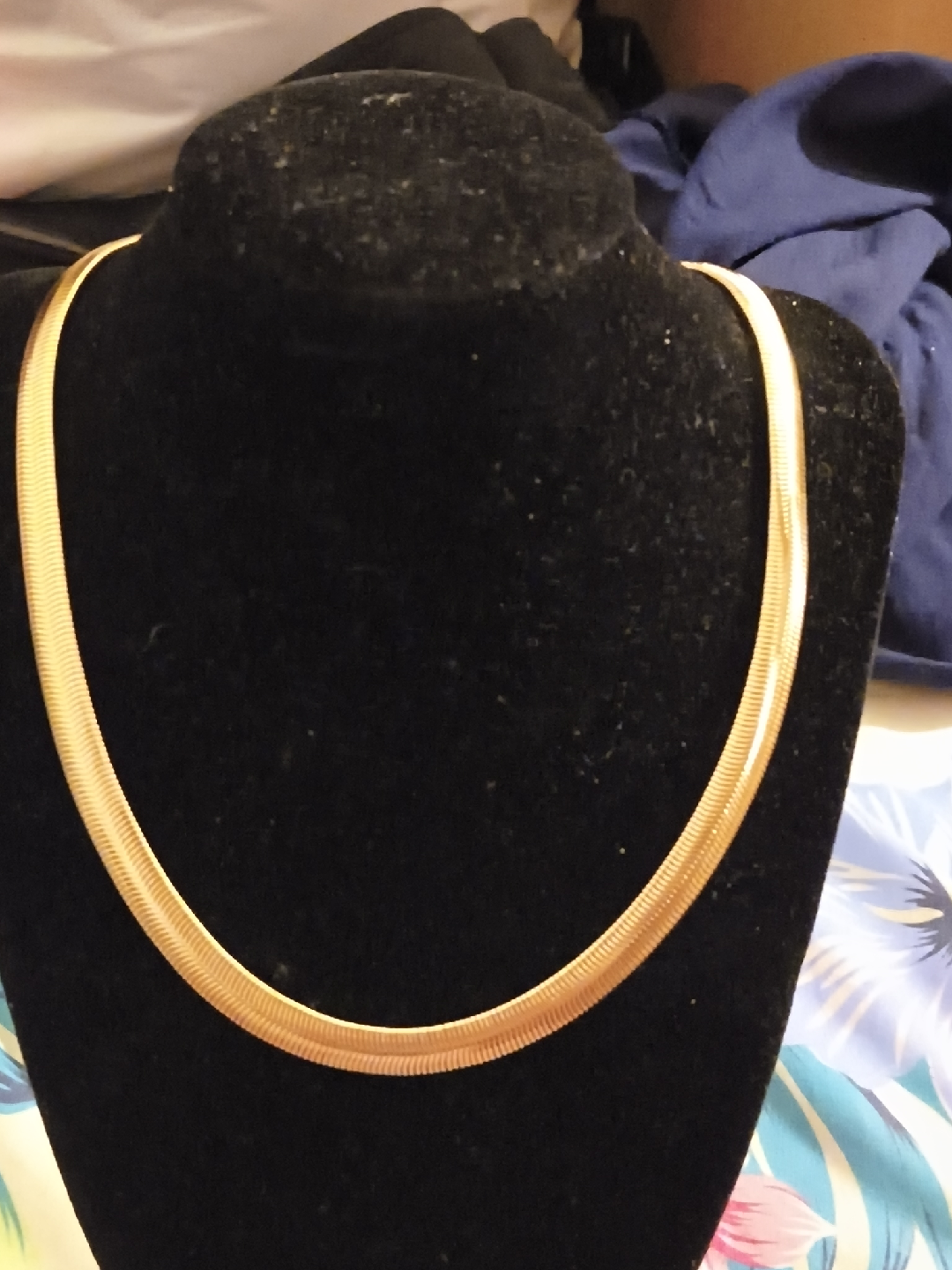 Gold Herringbone Necklace - photo 2